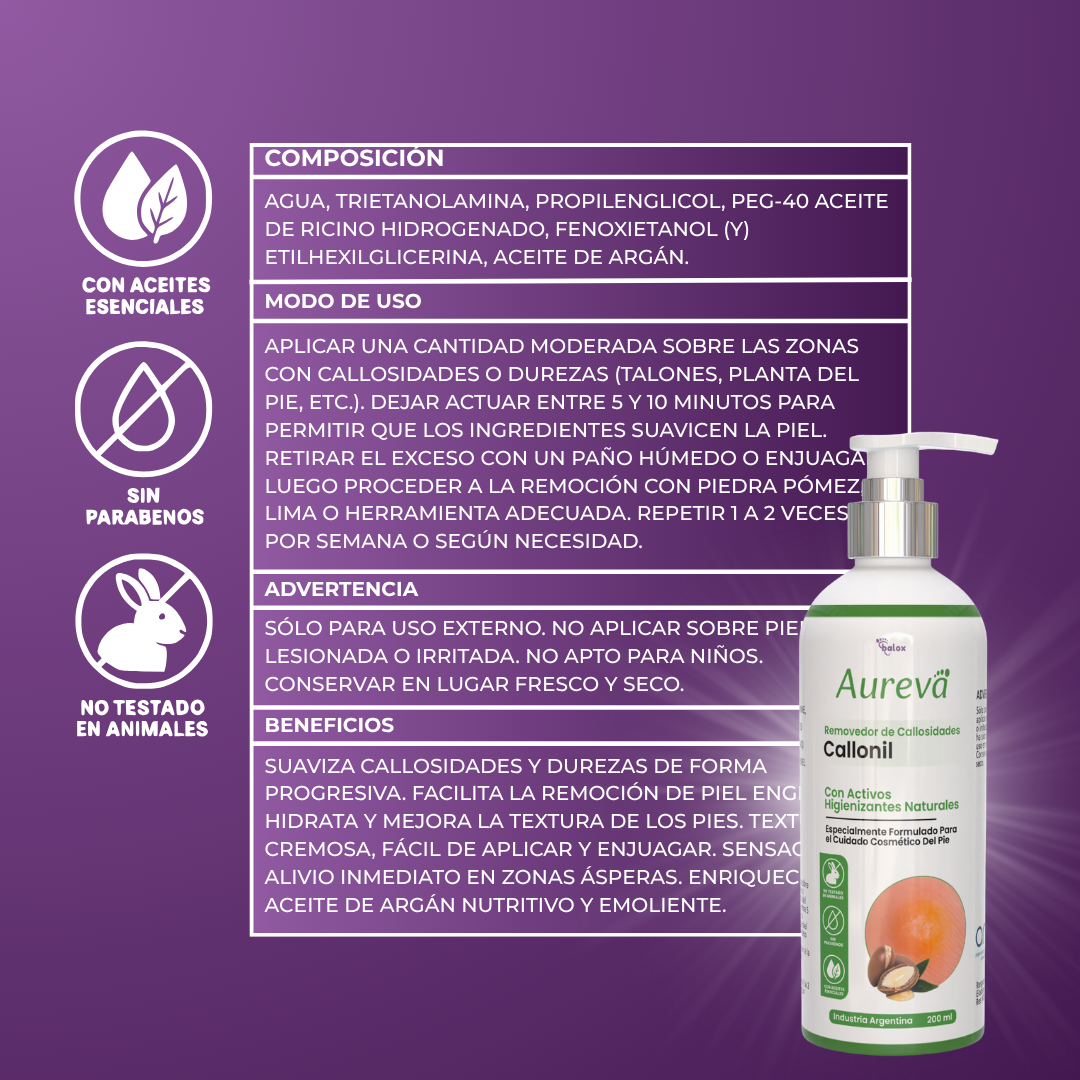CALLONIL - REMOVEDOR DE CALLOS - AUREVA