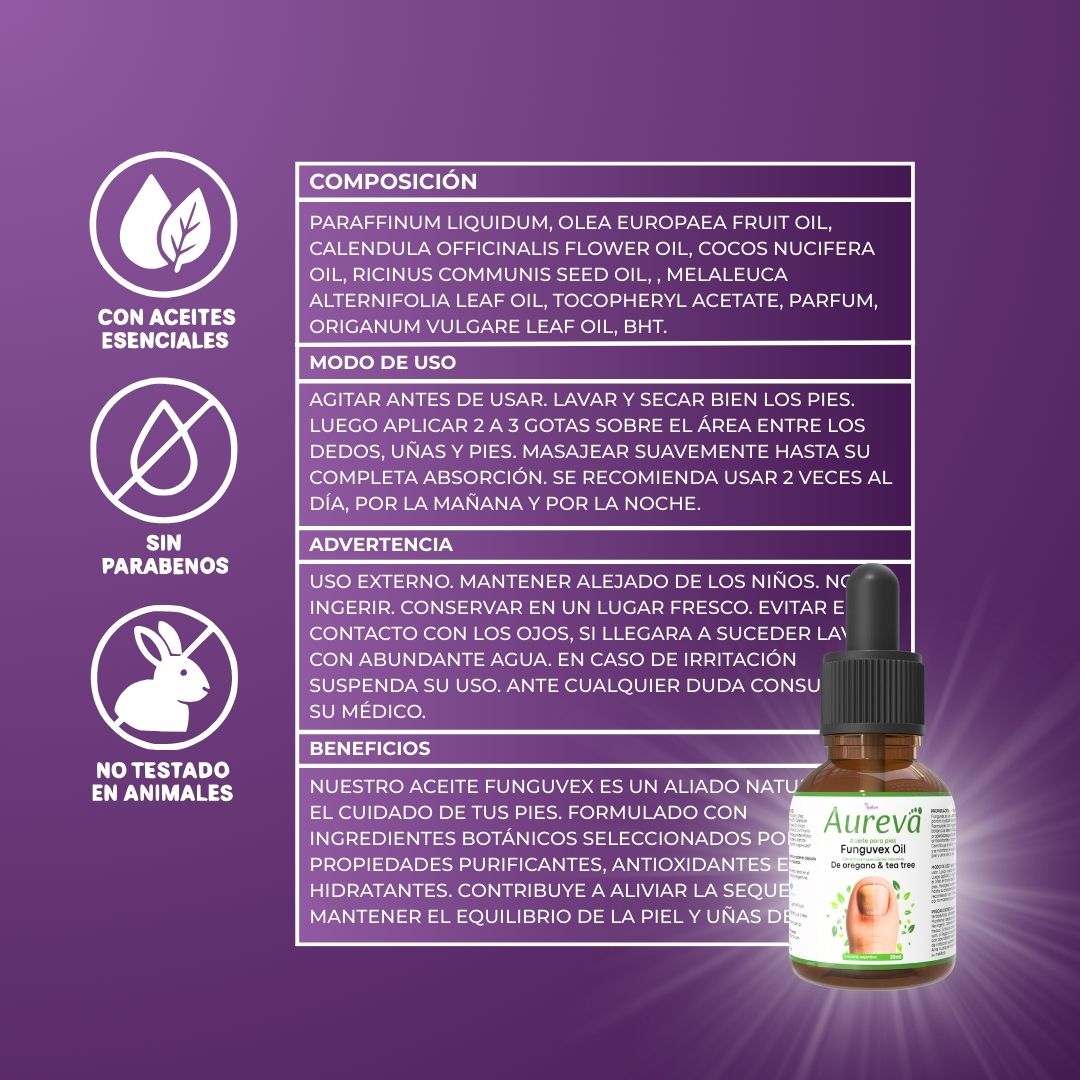 FUNGIVEX: El aceite que elimina el 99.9% de los hongos en tus uñas.
