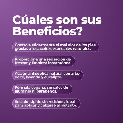 ODORCLEAN - SPRAY PARA OLOR DE ZAPATOS Y PIES - AUREVA 125ml