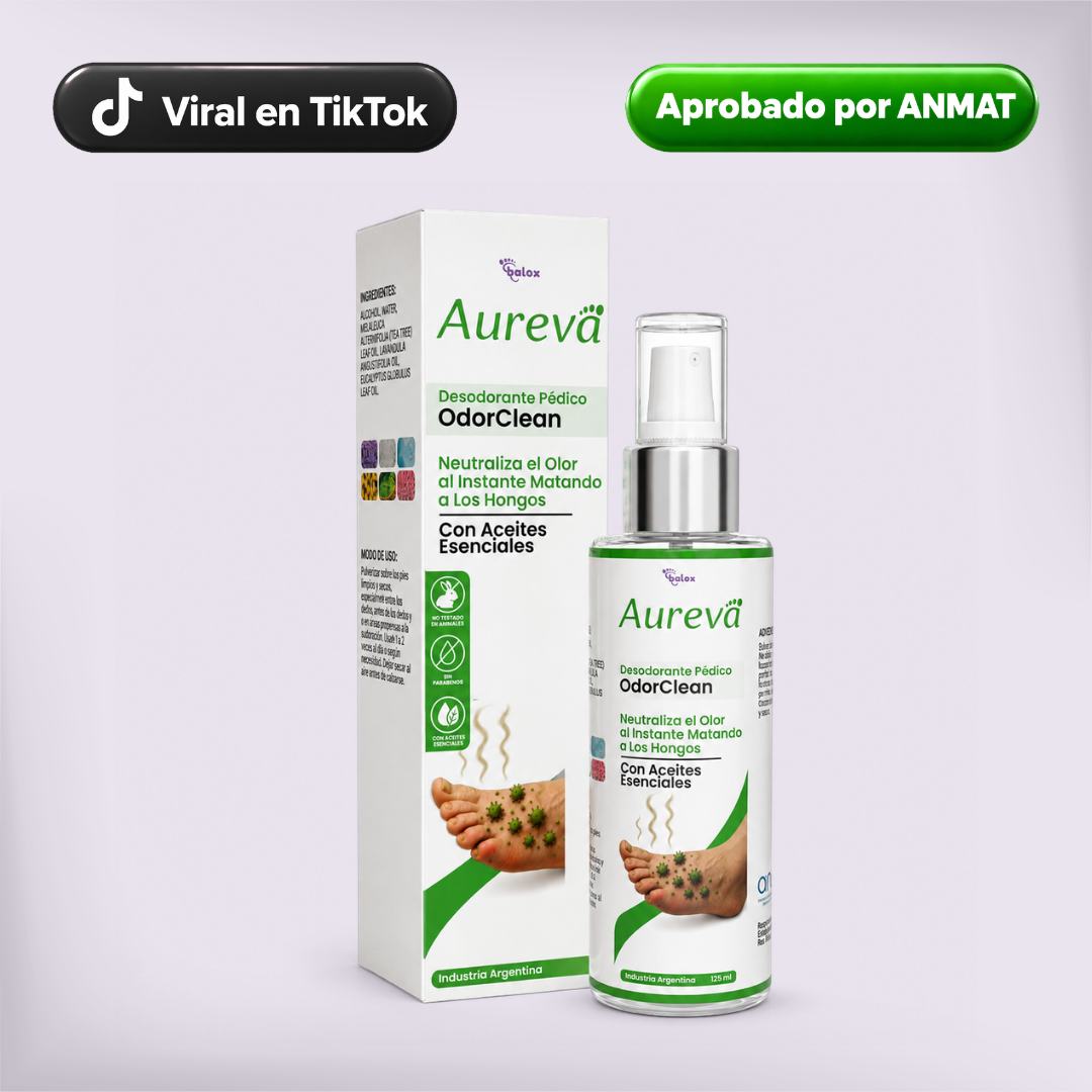 ODORCLEAN - SPRAY PARA OLOR DE ZAPATOS Y PIES - AUREVA 125ml