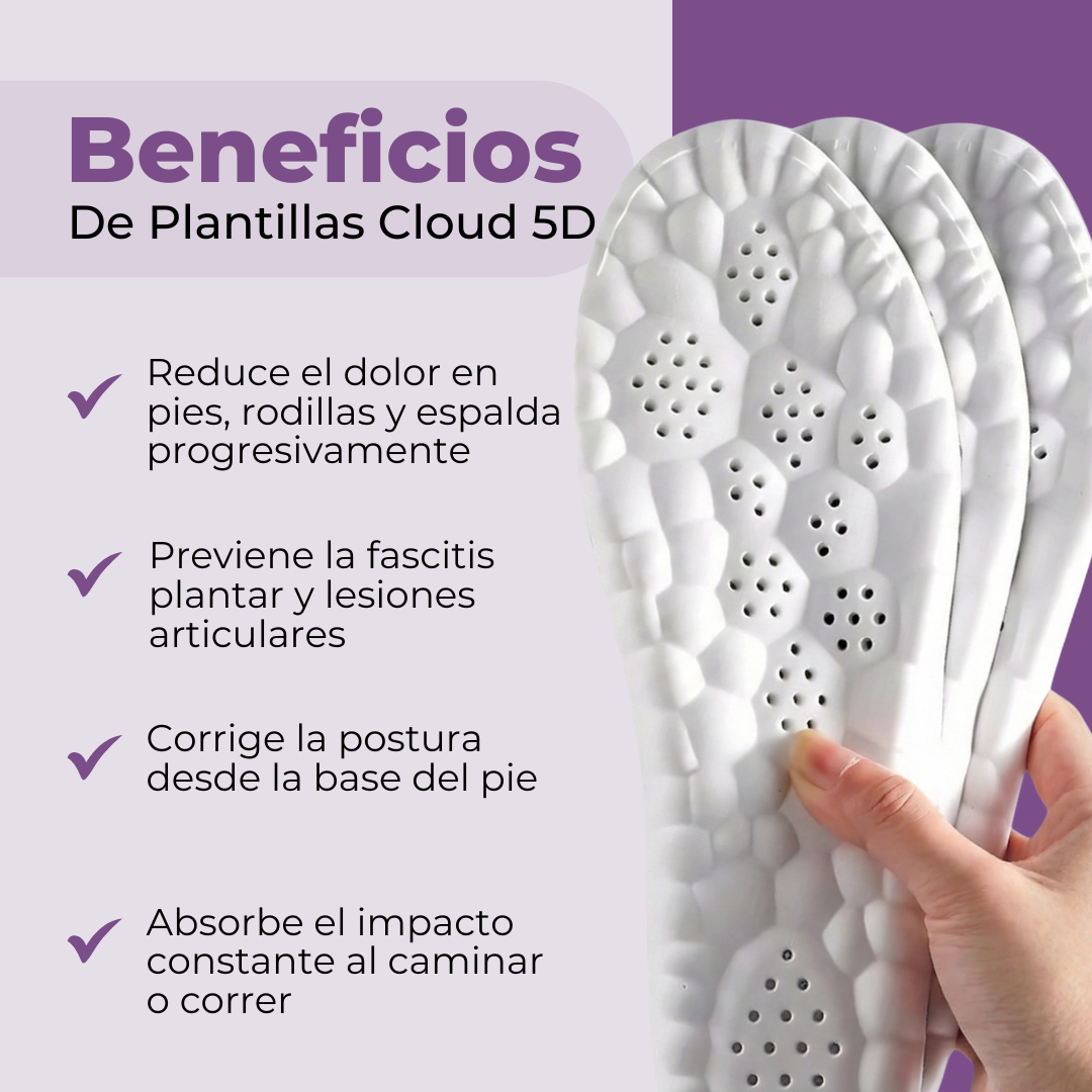 Plantillas Cloud-Comfy 5D | Elimina el dolor plantar para siempre