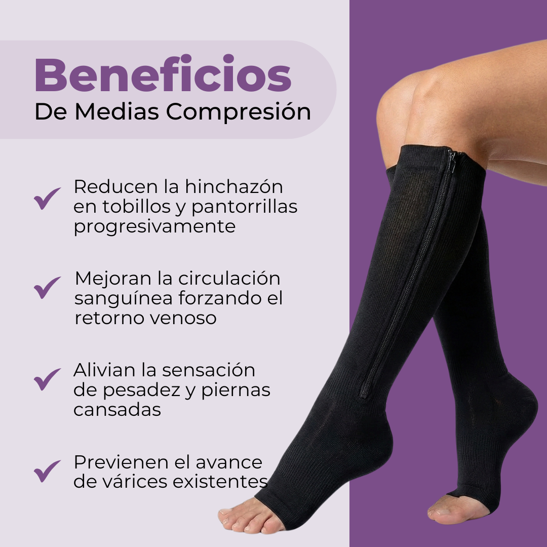 Medias de compresión 3:4 (Con cierres) BALOX