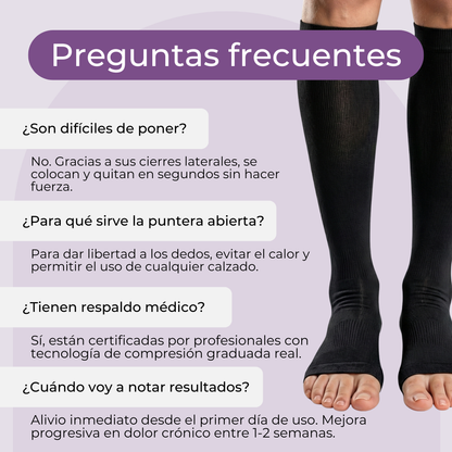 Medias de compresión 3:4 (Con cierres) BALOX