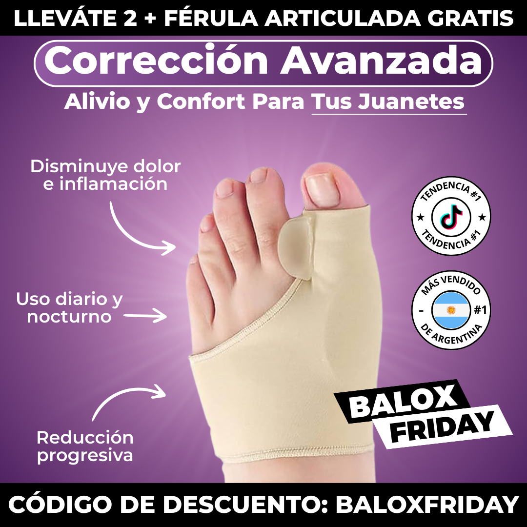 🖤ACCESO EXCLUSIVO ANTICIPADO BLACK FRIDAY  | BUNION PRO CORRECTOR BALOX (2 UNIDADES) | 🎁 FERULA HALLUX VALGUS DE REGALO
