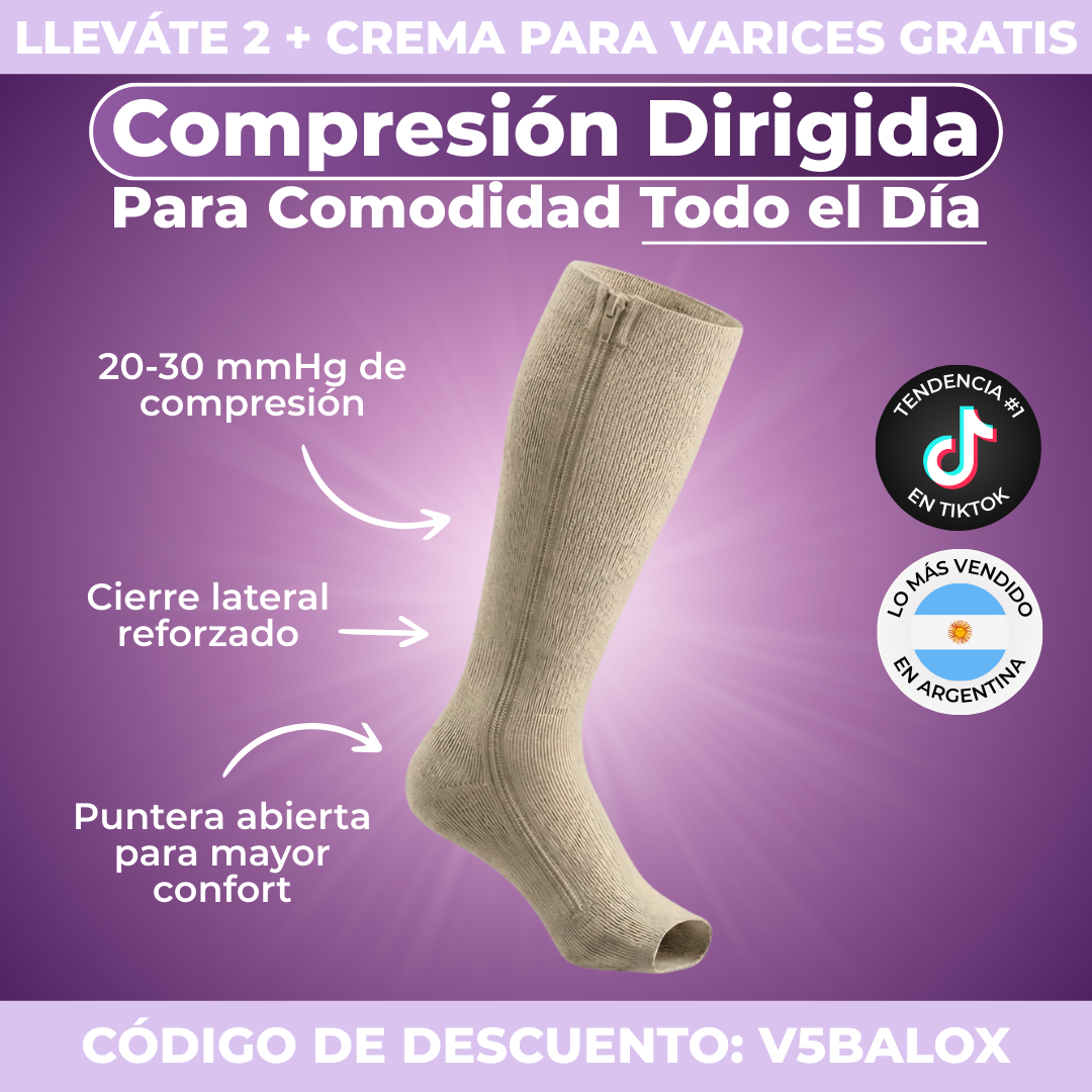 Medias de compresión 3:4 (Con cierres) BALOX