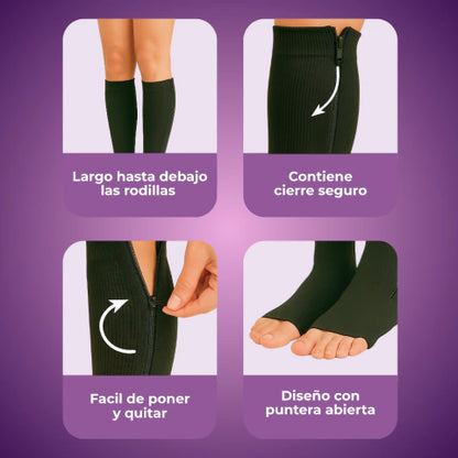 Medias de compresión 3:4 (Con cierres) BALOX